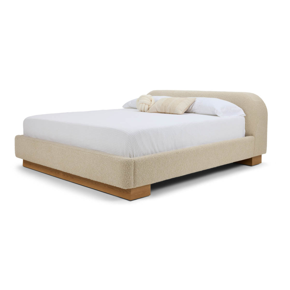 castiel bed front 45 dressed 
