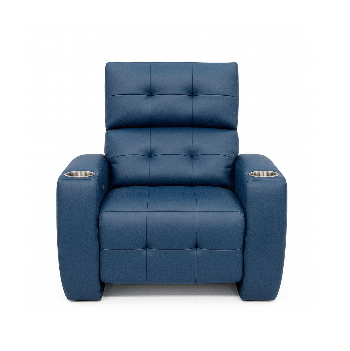 dean recliner front blue 