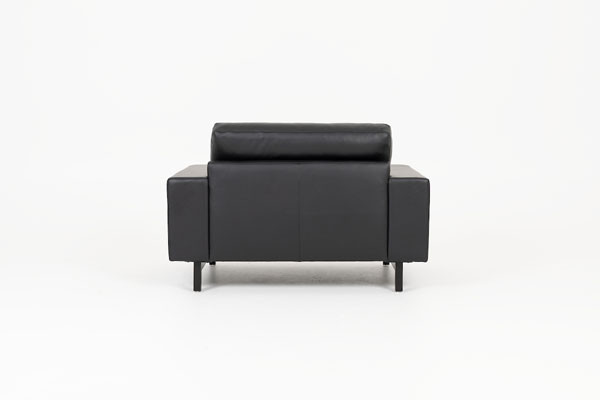 Lawson chair leather back 
