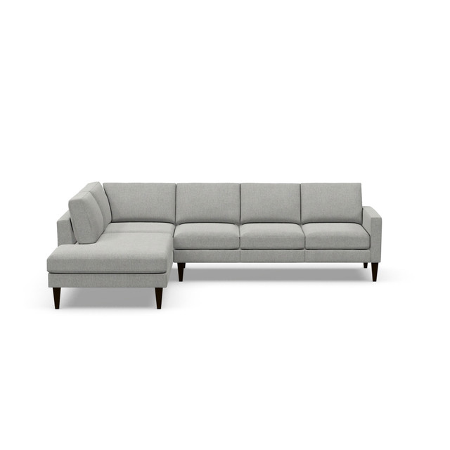 petite track arm sectional thumb
